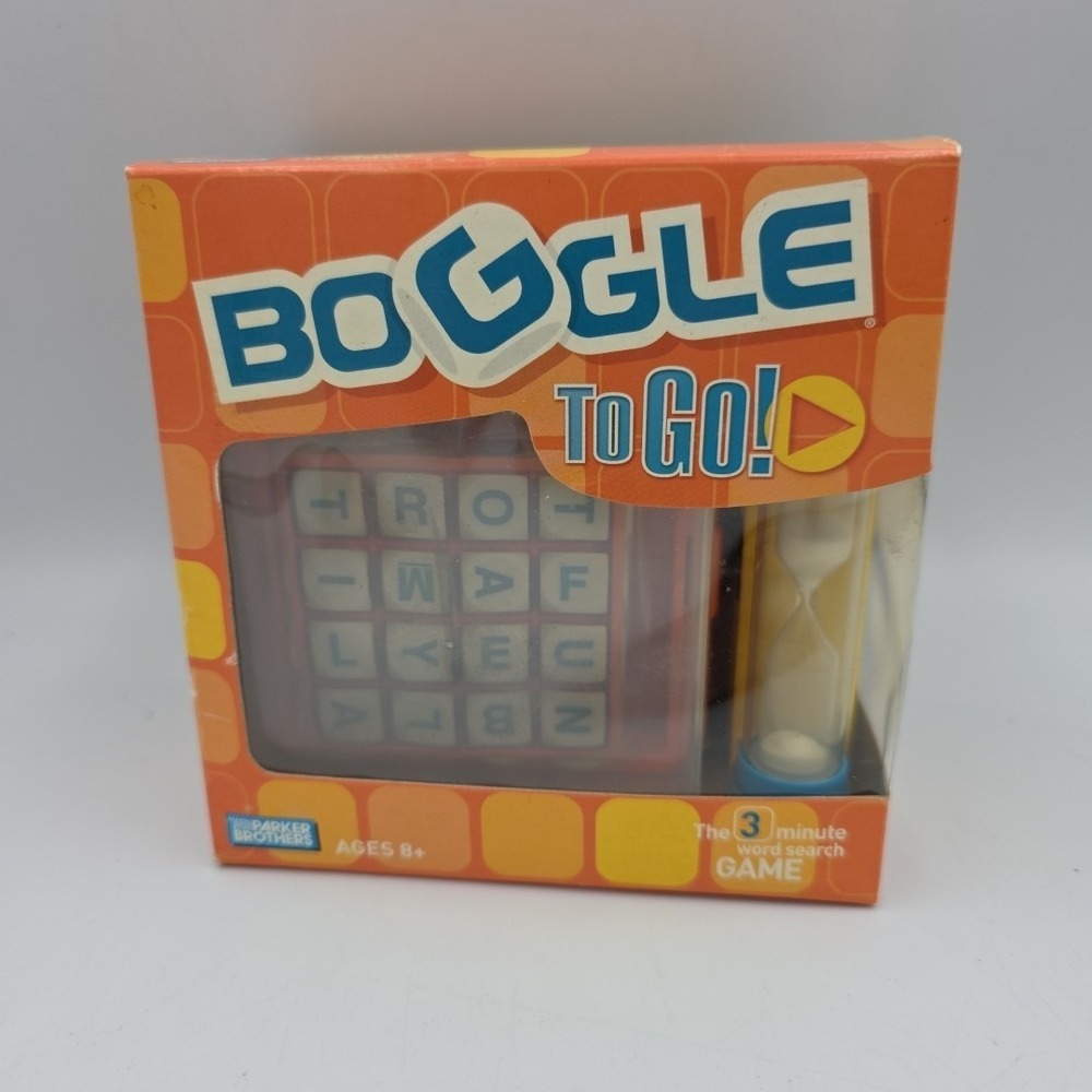 BOGGLE TO GO PORTABLE GAME PARKER BROTHERS 2005